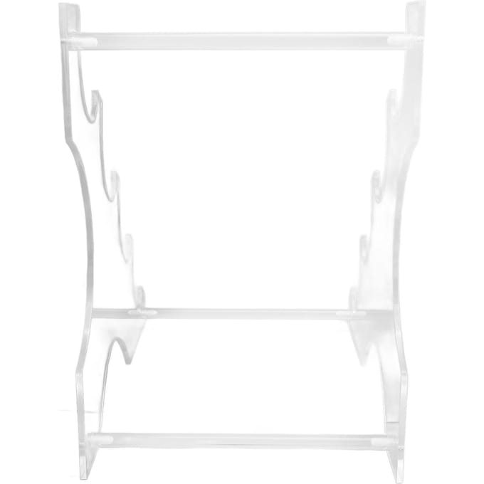 Support de sabre laser de bureau en acrylique 4 niveaux Support de sabre laser Râtelier d'exposition pour épées Transparent white