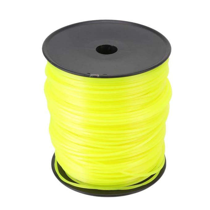 3mm Trimmerdraad Vierkant Trimmerdraad Grasmaaier Draadkoord voor Husqvarna Geel 270m/295.28yd