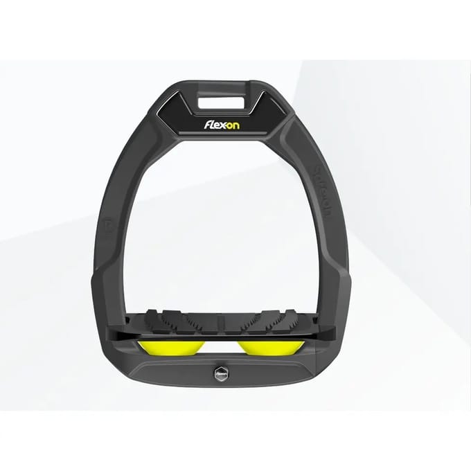Veiligheidsstijgbeugels Rijgerichting Grip Antraciet/Zwart/Geel Flex-On Safe-On