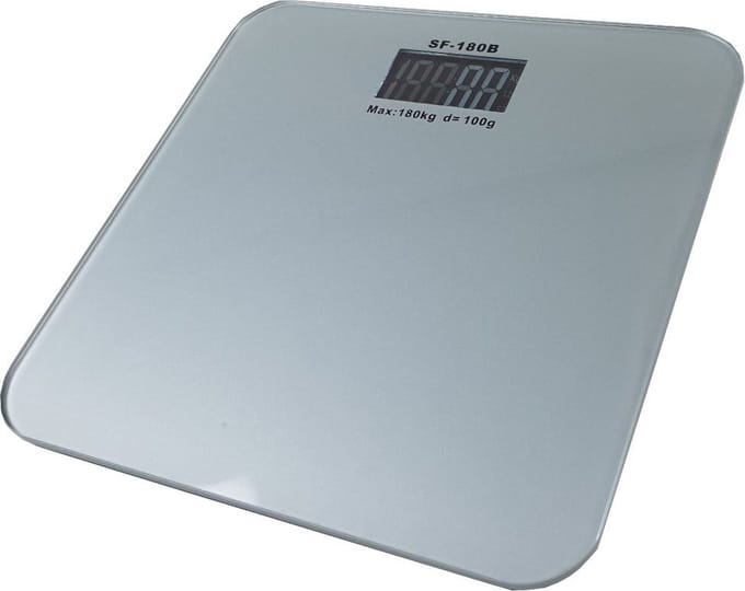 (28x28cm) Wit Personenweegschaal 180 Kg