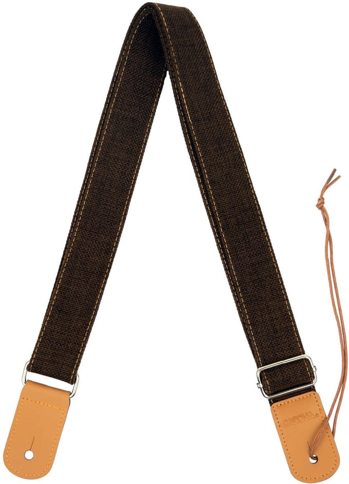 Cascha HH 2201 ukelele draagband katoen bruin