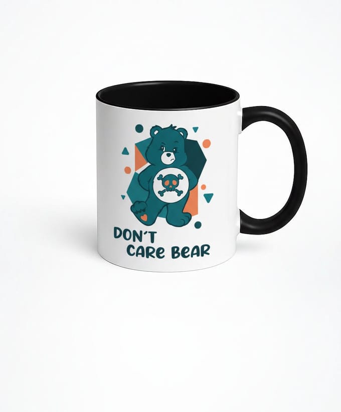 Don't Care Bear Mok - Unieke Koffiemok met Eigenzinnig Design