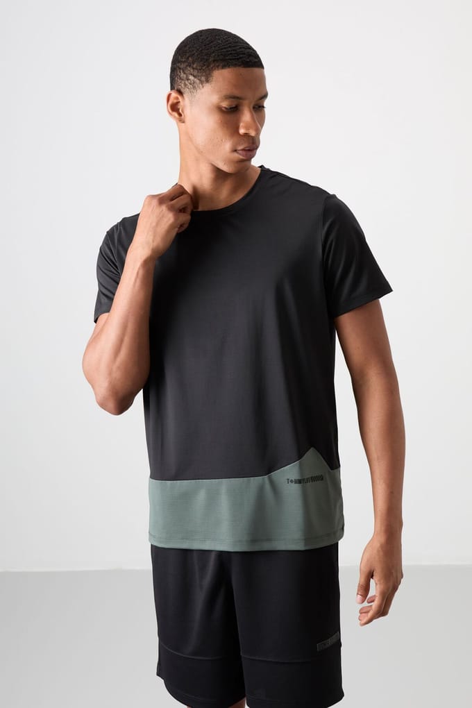 Kleurblok Crew Neck T-shirt