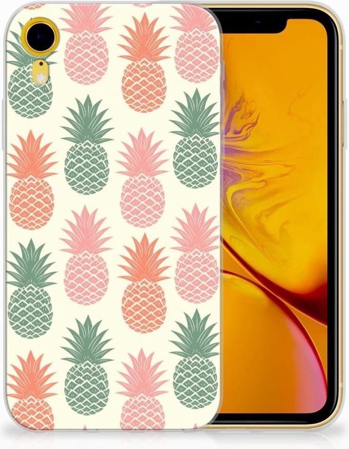 Apple iPhone Xr Siliconen Case Ananas