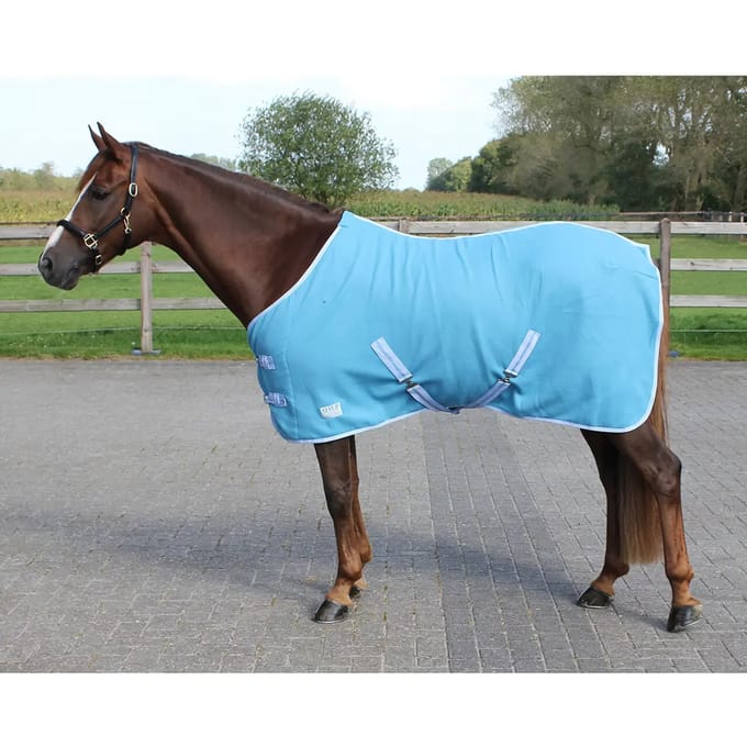 Paardenfleecedeken met riem Q-essentials Color