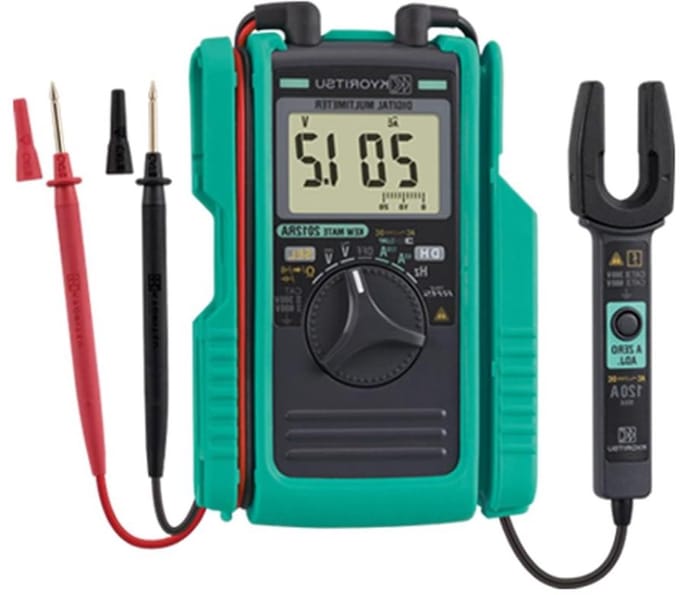 Digitale Multimeter - Stroomtang Tester - Elektrische Metingen - Open Klem - 12 mm - Grijs