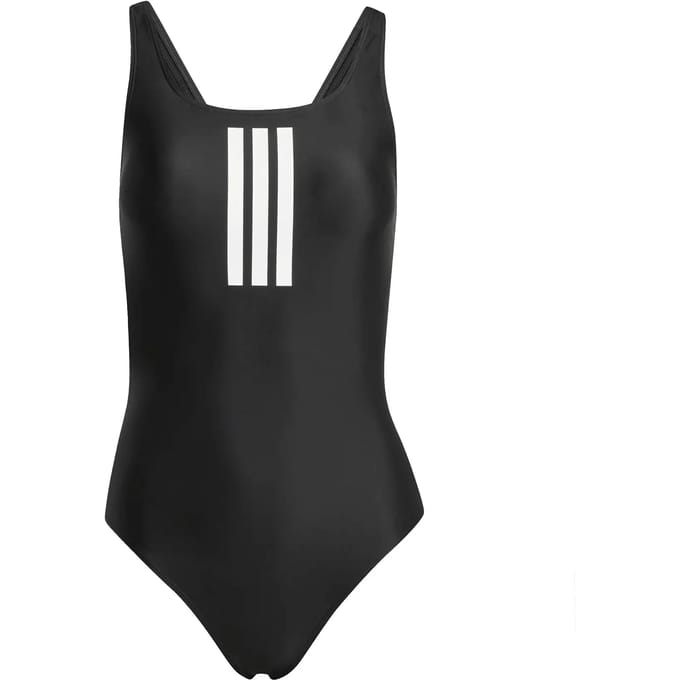 Adidas Performance 3-Stripes V-Back Badpak - Dames - Zwart