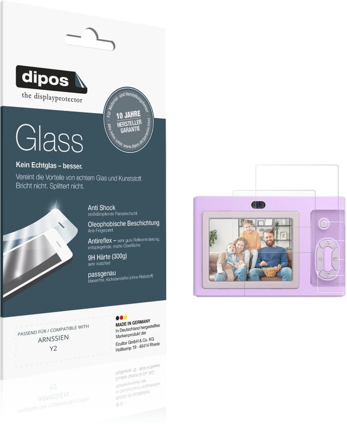 dipos – 2x Matte Pantserfolie geschikt voor ARNSSIEN Y2 | 9H Screenprotector