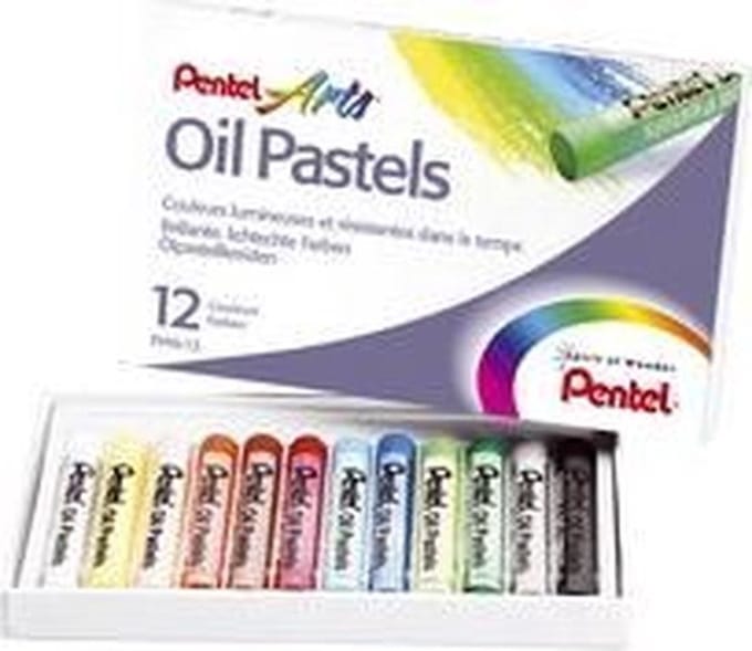 Pentel pastelkrijtjes 12 stuks