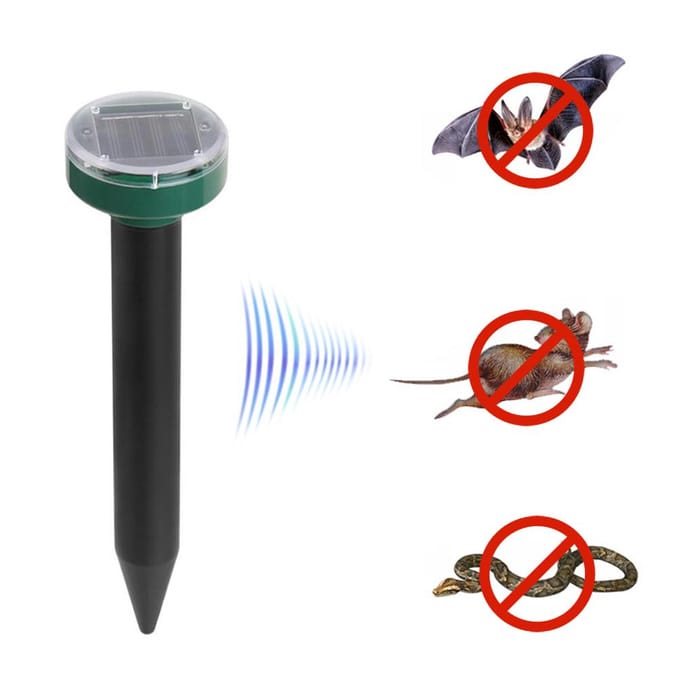 Solar Mollenafweermiddel Sonic Afschrikmiddel Repeller Snake Knaagdieren Gopher Chaser Ongediertebestrijding voor gazon veelkleurig