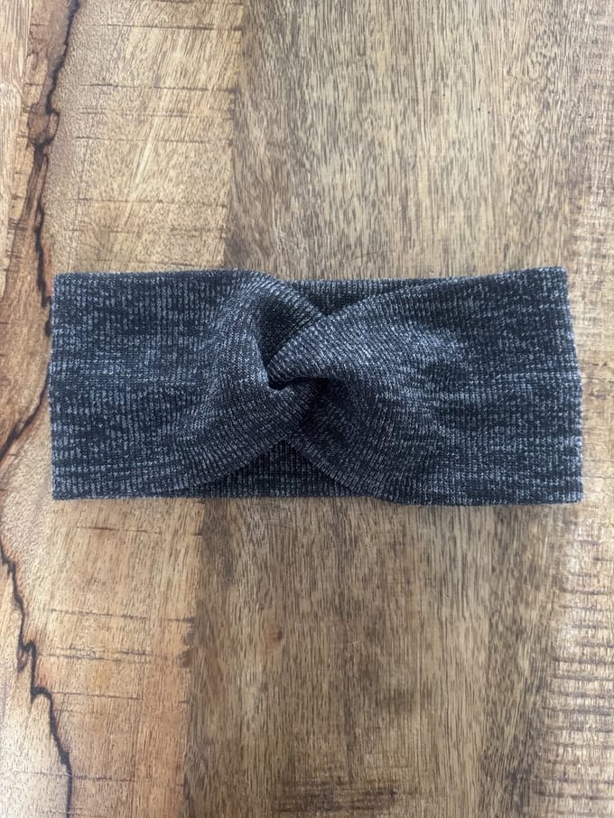 Haarband Winter Twist - Knitted Jersey - Grijs