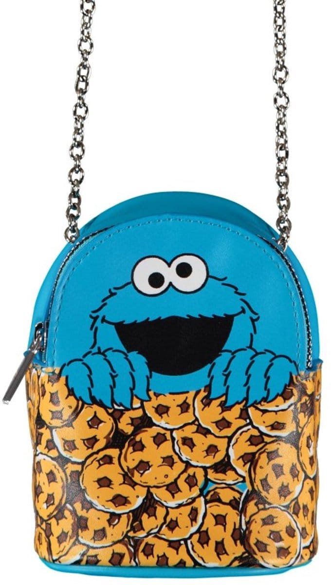 Sesame Street Cookie Monster - Microtas Unisex Schoudertas - meerkleurig - Standard