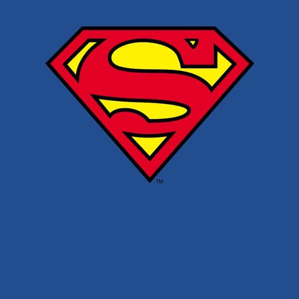 Official Superman Shield Women's T-Shirt - Blue - L