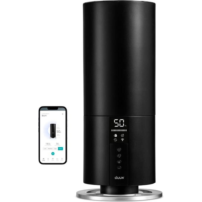 Duux Beam Mini 2 Smart Luchtbevochtiger met Hygrometer - 3 Liter Capaciteit - 300ml/u - Aromatherapie