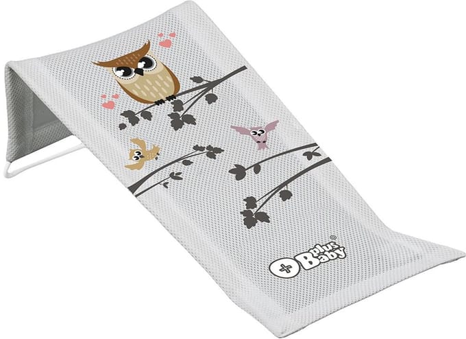 TEGA Wise Owl badlounger 42x20 cm grijs - Badzitje baby