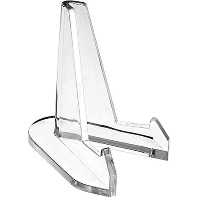 Acryl Displaystandaard Helder Plastic Ezel Stabile Bordenstandaard Muntenhouder white