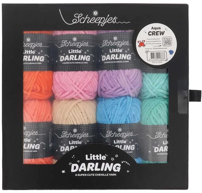 Scheepjes Little Darling colour pack 8x25g-Aqua Crew