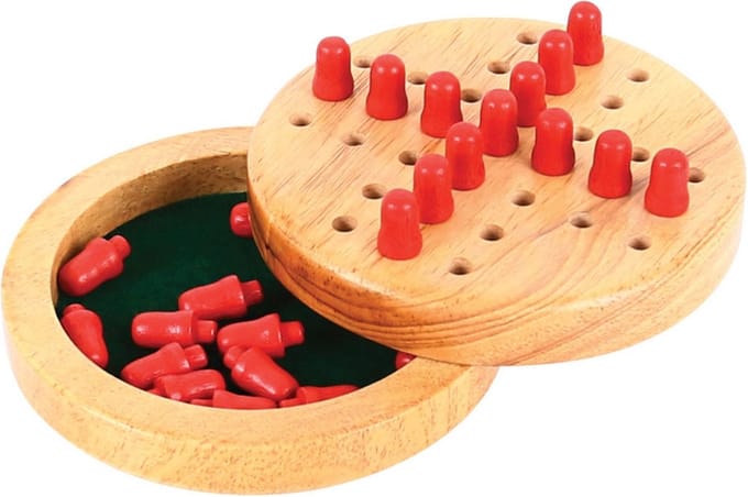 Bigjigs Mini Solitaire Wooden Game