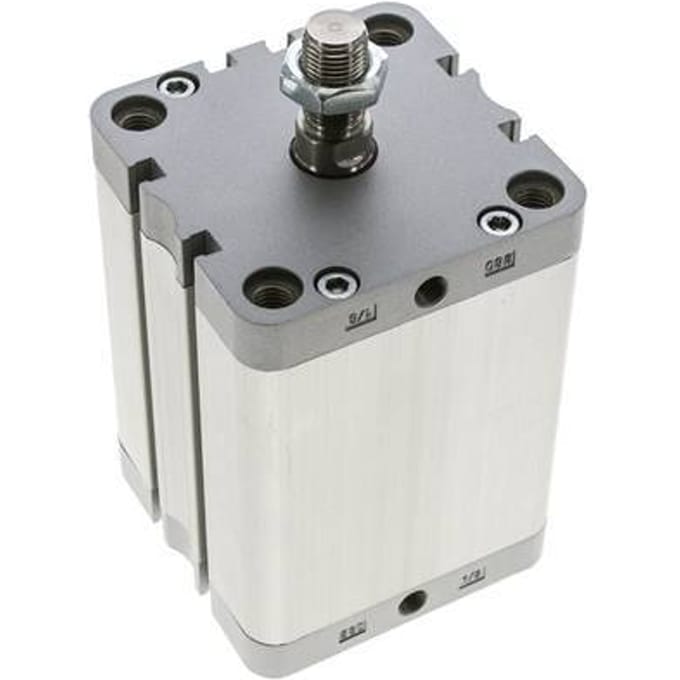 ISO 21287 Compacte Dubbelwerkende Cilinder 80-80mm - Magnetisch - Mannelijke Stang