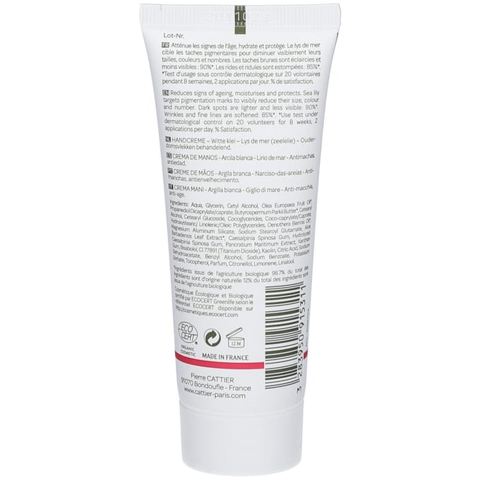 Cattier Hand Cream Anti-Dark Sport & Anti-Ageing 75 Crème