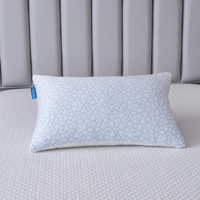 Verkoelend Slaapkussen - Comfortabel Kussen - Rustige Nachtrust - Verstelbare Vulling - 73x48 cm - Blauw Wit