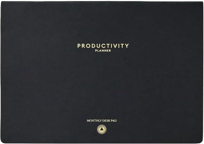 Maandelijkse Bureauonderlegger Planner A4 voor Productiviteit en Tijdbeheer