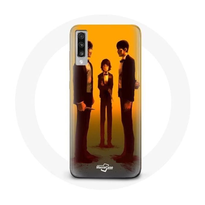 Coque pour Samsung Galaxy A70 Squid Game Seong Gi hun Cho Sang woo Et Kang Sae Byeok Episode 9