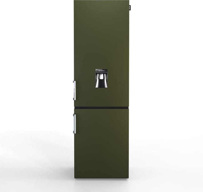 Nunki Large H2O – Koel-vriescombinatie – Waterdispenser – E-klasse – 268 liter – Front Military Green Matte