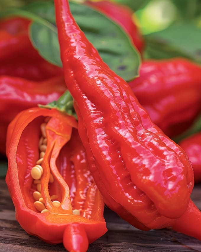 Peper Bhut Jolokia Zaden Capsicum Chinense Eenjarig Red