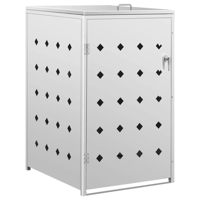 vidaXL - Containerberging - enkel - 240 - L - roestvrij - staal