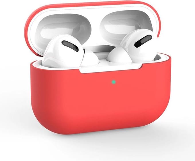 AirPods Pro Hoesje – Rood - Siliconen Beschermende Case