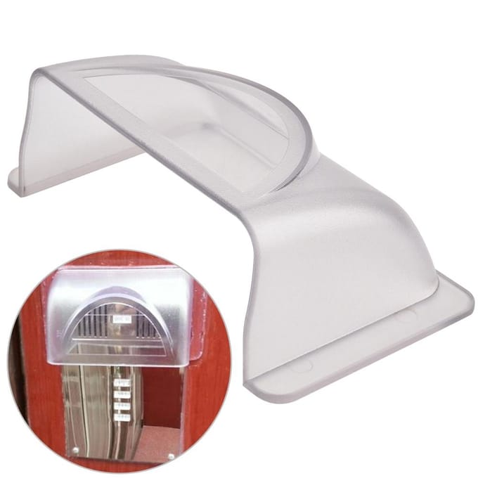 Plastic Regenhoes Waterdichte Schaal voor Toegangscontrole Toetsenbord Deurbel Regenbestendig white