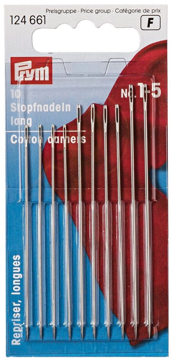 Stopnaalden lang staal No. 1-5 assorti 10 st.