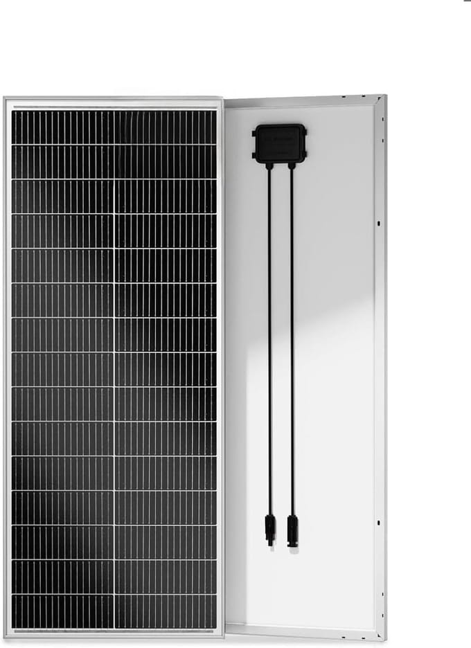 Zonnepaneel 100W - Energiepaneel - Off-grid Systemen - Hoge Efficiëntie - 112x45cm