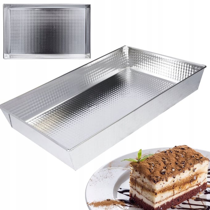 Rechthoekige Bakplaat 40x25 cm - Bakvorm voor Taart & Cake