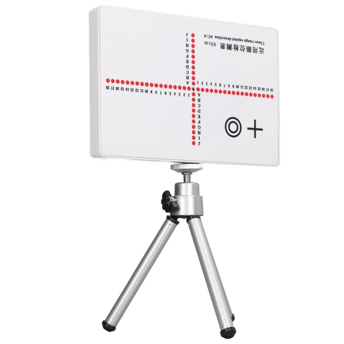 Optometrie Testinstrument ACA Optometrie Test Scheelzien Inspectiebord met Statief white