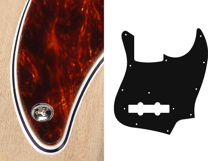 Boston JB-410-T pickguard, Jocker bass, standard, 4 ply, tortoise