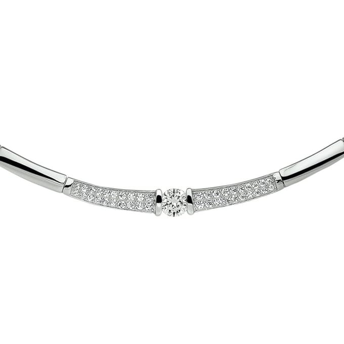 Collier Zirkonia 42 + 3 Cm