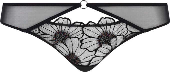 Chantelle - Lush Slip Festive - maat 46 - Zwart