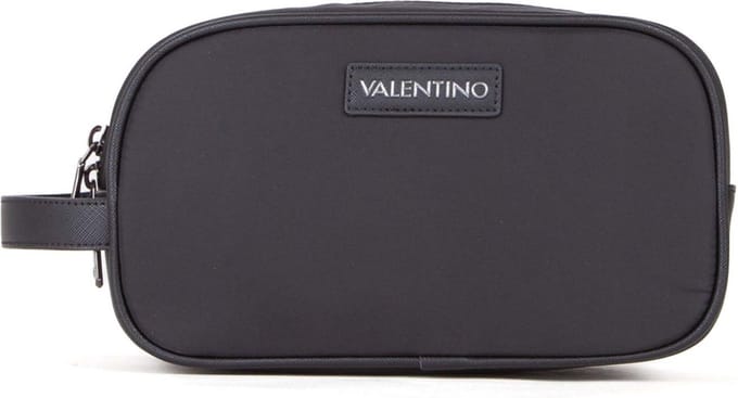 VALENTINO Toilettas Cardano Soft Cosmetic Case Nero Zwart