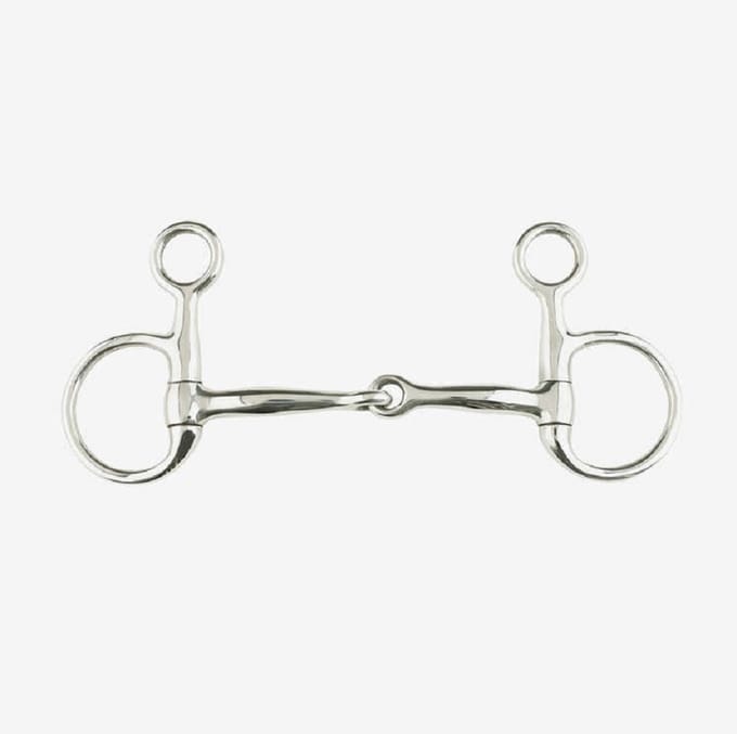 Horze Baucher bit enkel gebroken - 14,5cm
