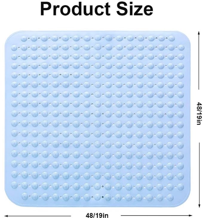 Antislip Massage Douchemat 48 x 48 cm - Machinewasbaar en Geschikt voor Doucheruimtes en Sauna's