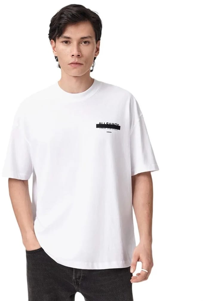 Allsaints Redact T-shirt Met Korte Mouwen Wit M Man