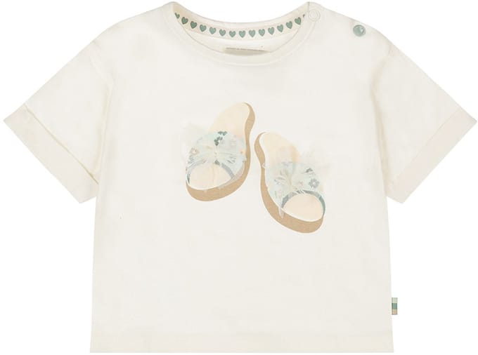 Dirkje Meisjes Loose Fit T-shirt - Off-white