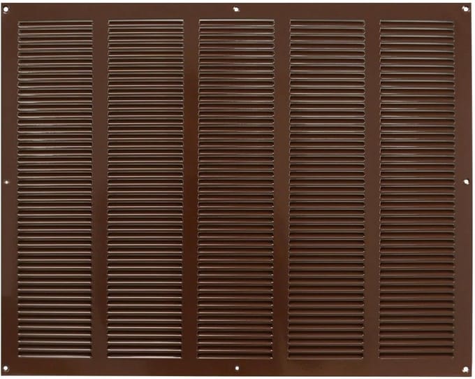 Ventilatierooster - Afdekking - Wandafwerking - Met vliegengaas - 500x400mm - Bruin