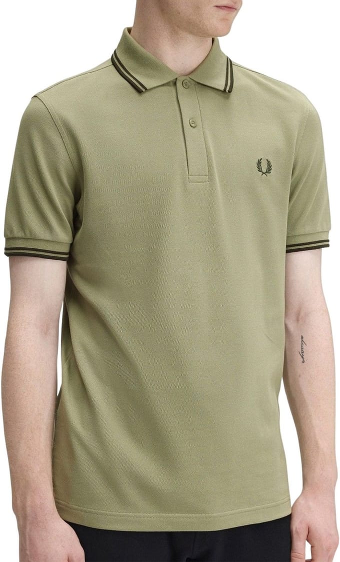 Fred Perry Twin Tipped Polo Heren - Maat S