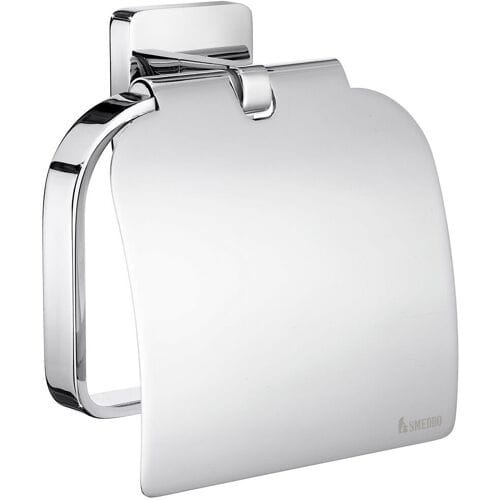 Smedbo Ice toilet paper holder with lid OK3414