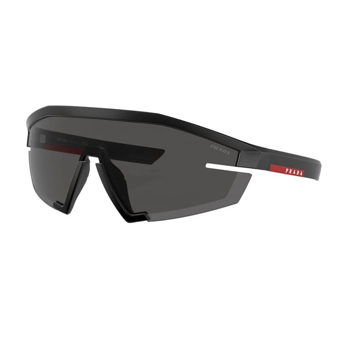 Lunettes de soleil Prada Logo Bras Nylon Forme Irrégulière Lunettes de soleil Unisexe Noir PS03ZS1BO06F Basic Packaging-Dust Bag+Box black