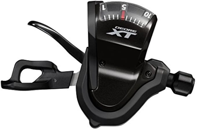 Versnellingspook Fiets - Schakelhendel Set - Soepel Schakelen - Rapidfire Plus - 10-voudig - Zwart