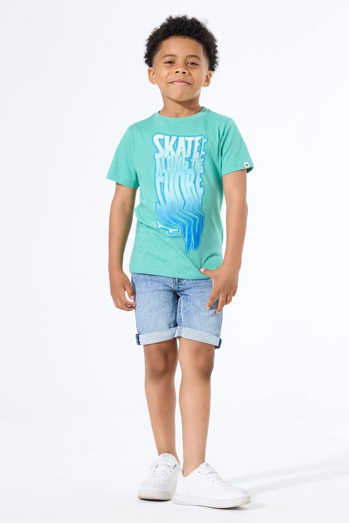 GARCIA Jongens Effen Shorts Blauw